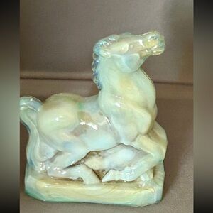 Vintage BOYD Yellow Joey the Horse Art Glass.